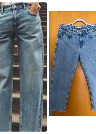 Прямые джинсы zara 38(m)