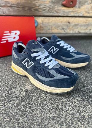 Кросівки New balance 2002r черные серые мужские кроссовки dark navy2 фото
