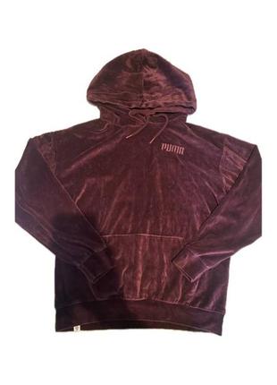 Велюровое худи puma