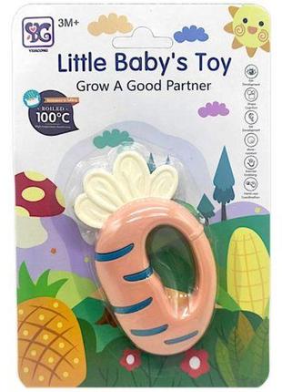 Погремушка пластиковая "морковь", 3м+