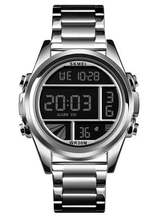 Годинник наручний skmei 1448 silver 1448si (15959-hbr)