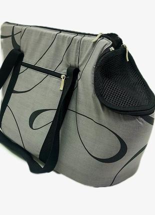 Сумка переноска для собак и кошек  бязь