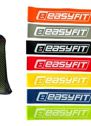 Резинки для фитнеса easyfit набор 7 шт