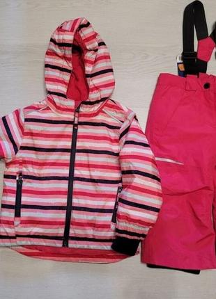 Зимовий лижний комбінезон 86 92 , куртка crivit , штани lupilu , термо комбинезон , лыжный костюм