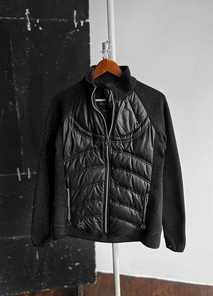 Michael kors womens premium black long sleeve hybrid jacket puffer женская куртка