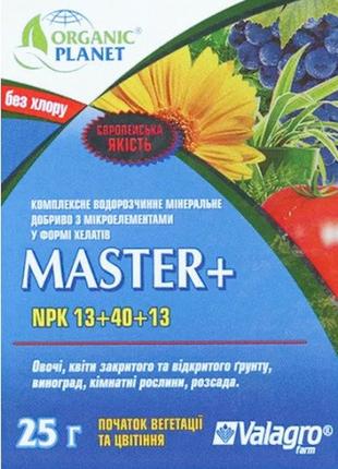 Удобрение мастер 13-40-13, 25 г, valagro maxx shop