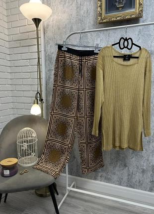 Широкі брюки з принтом scotch & soda