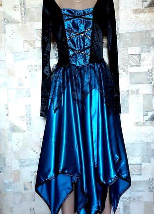 Ведьма george англия halloween женское карнавальное платье волшебница размер s/m и xxl/3xl