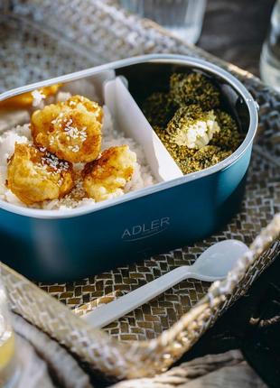 Ланч-бокс з підігрівом adler ad 4505 blue