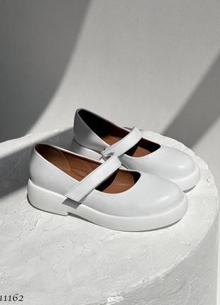 В наличии и под заказ туфельки натур кожа белые 36 37 38 39 40 41