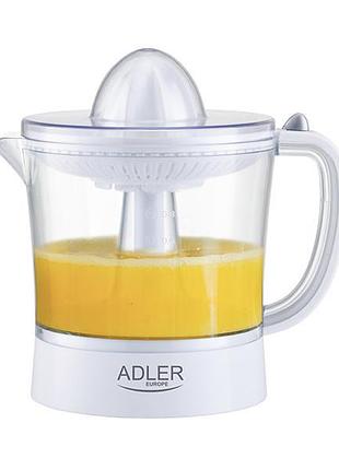 Соковыжималка для цитрусовых adler ad-4009 60вт белый