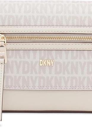 Сумка кросс-боди через плечо donna karan ny (dkny) бежевая