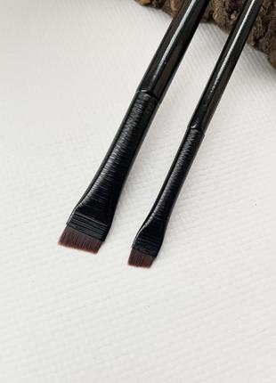 2 шт а101, а102 набір пензлі скошені для брів або для підводки очей probeauty