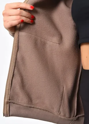 Утеплена кофта на змійці з капюшоном / толстовка на флісі