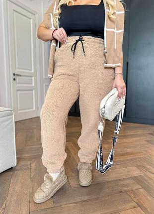 Теплі спортивні штани у стилі «teddy style” мод 101