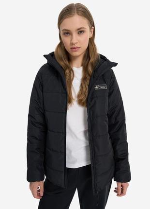 Жіноча куртка подовжена kappa women's jacket black