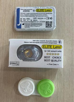 Кольорові лінзи білого кольору з червоним нерівним обідком trauma white / лінзи на гелловін