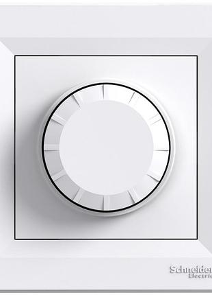 Димер поворотний 40-600w білий asfora schneider