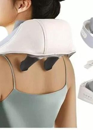 Якісний масажер електричний із підігрівом для спини/шиї/тіла massager new