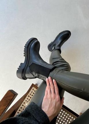 Женские кожаные челси