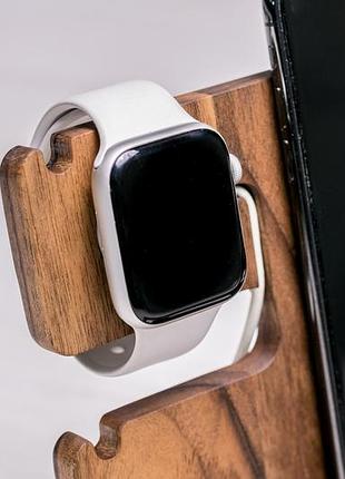 Подставка для пистолета телефона и часов samsung настольный органайзер из ореха...