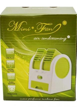 Вентилятор бытовой настольный mini fan cooler my-0199 двухканальный увлажнение и ароматизация фиолетовый6 фото