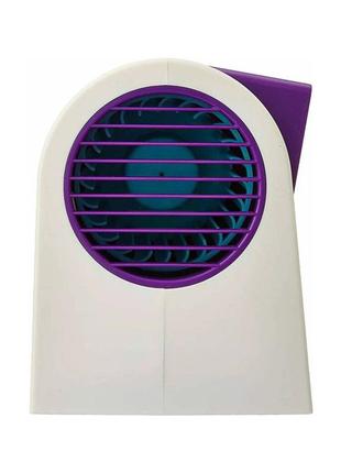 Вентилятор бытовой настольный mini fan cooler my-0199 двухканальный увлажнение и ароматизация фиолетовый3 фото