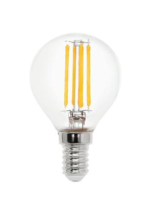 Лампа світлодіодна "filament ball-6" 6w 2700к e14