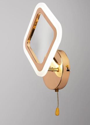 Світильник світлодіодний настінний, led бра sunlight золото 5331/1w