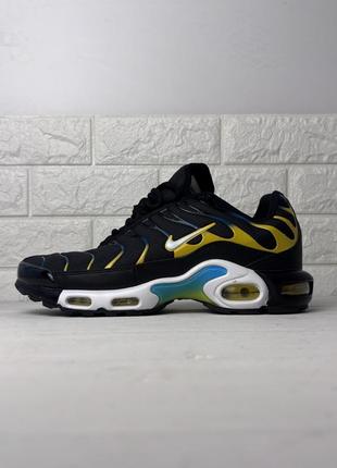 Мужские кроссовки nike tn plus black yellow арт.3038