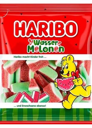 Конфеты желейные haribo wasser melonen (арбуз) 160г германия