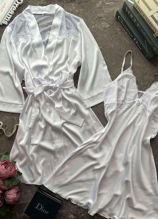 ⭐⭐⭐⭐⭐ шелковый халат с поясом