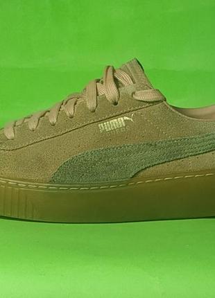 Жіночі кеди  з натуральної замши puma suede platform