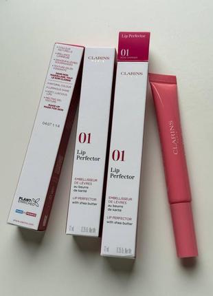 Блеск для губ clarins lip perfector полный формат 12мл в наличии оттенок 01