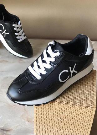 Кросівки жіночі calvin klein caden 2 black 39 (us8,5) чорні оригінал