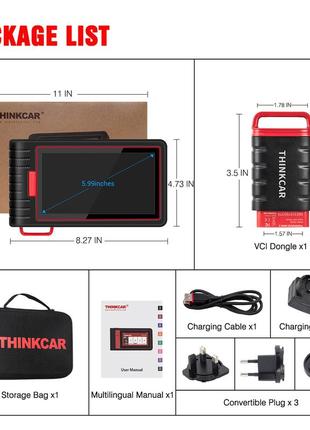 Мультимарочный автосканер thinkscan max 2 (can fd/tpms)10 фото