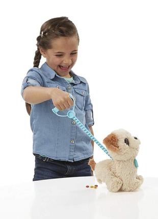 Интерактивная мягкая игрушка питомец на поводке весёлый щенок пакс от hasbro furreal friends pup pax хасбро5 фото