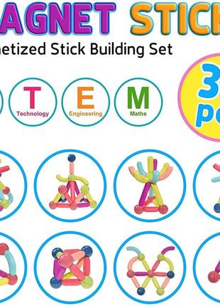 Magnetic sticks магнитный конструктор 36pcs6 фото