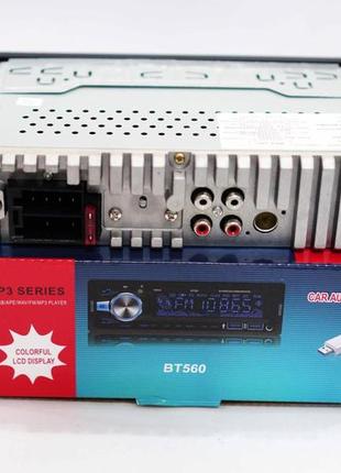 Автомагнитола bt560 rgb 2xusb+bluetooth+sd+aux 4x50w 4