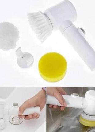 Электрическая щетка для мытья посуды ванной раковины magic brush3 фото