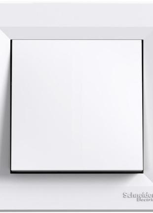 Выключатель кнопка белый asfora schneider