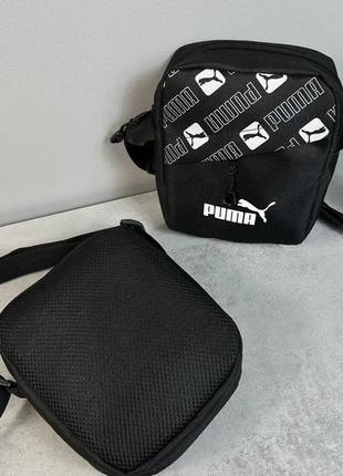 Мужская спортивная барсетка nike черная сумка через плечо puma пума3 фото