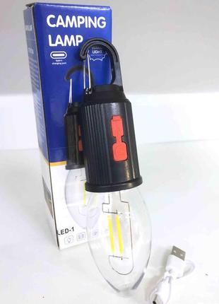 Лампочка з акумулятором bl hk 169b/9562 camping lamp