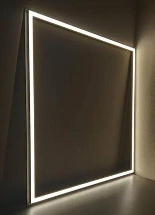 Врізний арт світильник 600*600 smd led "capella-48" 48 w 4200k панель біла