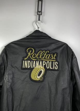 Чоловіча шкіряна косуха rollfast indianapolis7 фото