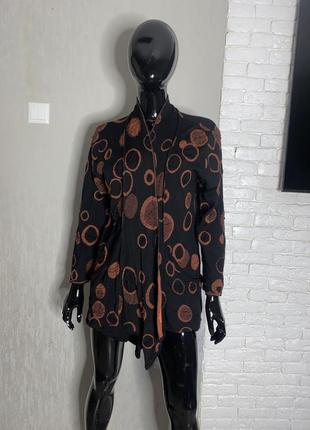 Кардиган из шерсти мериноса шерстяная кофта в стиле бохо oska rundholz eo design, l