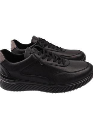 Кросівки чоловічі brave чорні натуральна шкіра, 42