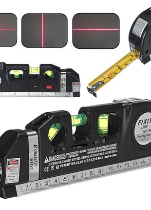 Лазерный уровень c рулеткой и линейкой level meter