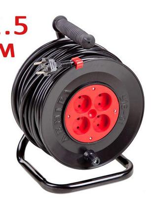 Удлинитель на катушке лемира у16-01 пвс 2х2.5 (50 м) без теплозащиты2 фото
