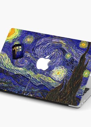 Чохол пластиковий apple macbook pro 14.2 a2442 гаррі поттер і зіркова ніч вінсент ван гог (van gogh) макбук про case hard